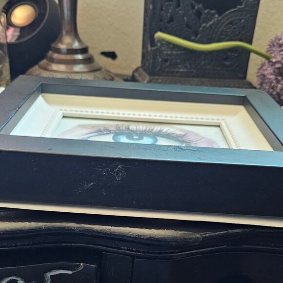 Fine Art - "Eye Study #3 mixed media painting on paper SIGNED BY ARTIST - Picture 4 of 9